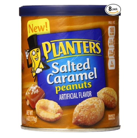 Planters Dry Roasted Peanuts, Salted Caramel, 6 Ounce (Pack of 8), only $8.88, free shipping after clipping coupon and using SS