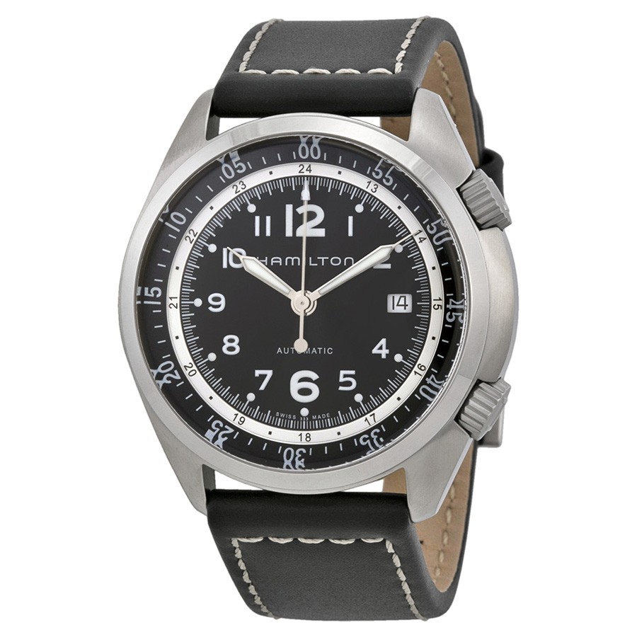 HAMILTON 漢米爾頓卡其航空 先驅飛行員 男士自動機械腕錶 H76455933  特價僅售$399