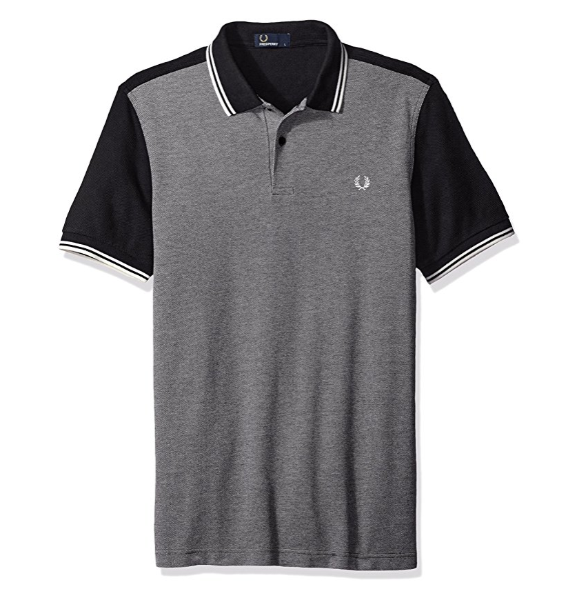 Fred Perry Men's Colour Block Textured Pique Shirt only $43.33