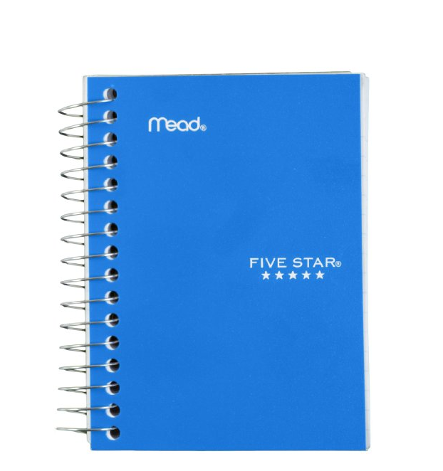 Five Star Fat Lil' Wirebound Notebook 200-Count (45388), Colors May Vary only $1.97