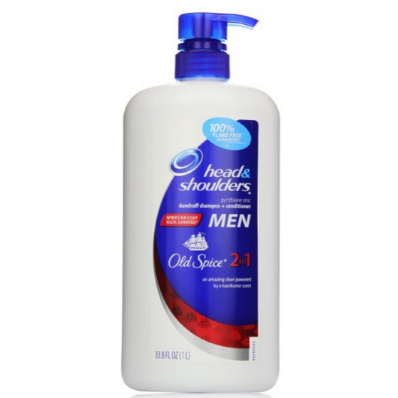 Head & Shoulders 2-in-1 Dandruff Shampoo and Conditioner for Men, Old Spice, 33.8 fl oz , only $7.84 after clipping coupon