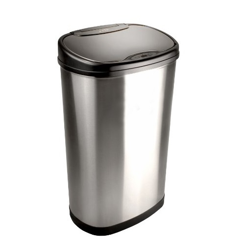 Nine Stars DZT-50-13 Infrared Touchless Stainless Steel Trash Can, 13.2-Gallon, Only $58.98, free shipping