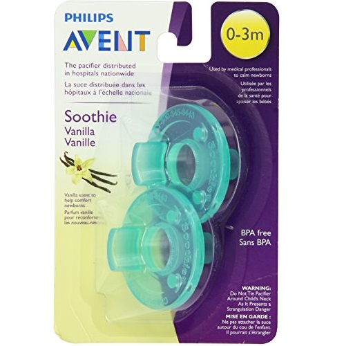 Philips AVENT 2 Piece BPA Free Soothie Pacifier, 0-3 months, Vanilla Scented, Only$2.51