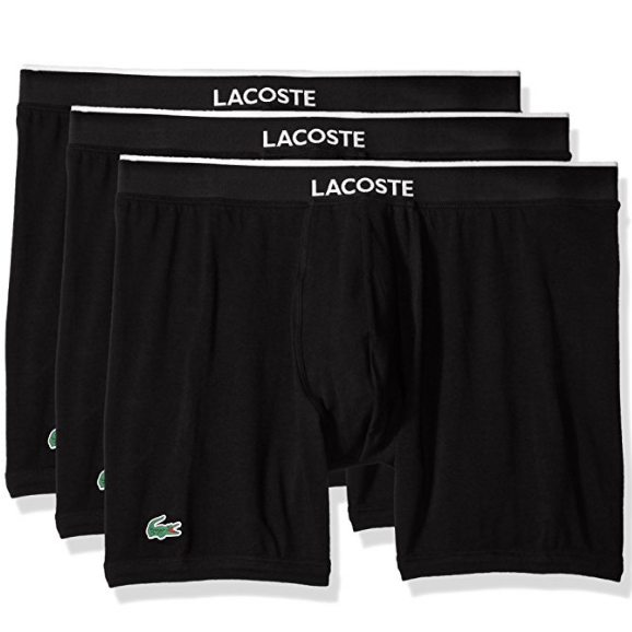 Lacoste Men's Standard Colours 3 Pack Cotton Stretch Boxer Brief $28.76 FREE Shipping on orders over $49