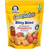 Gerber Graduates Bitty Bites, Strawberry, 2.50oz Pouches, 4 Count $8.83