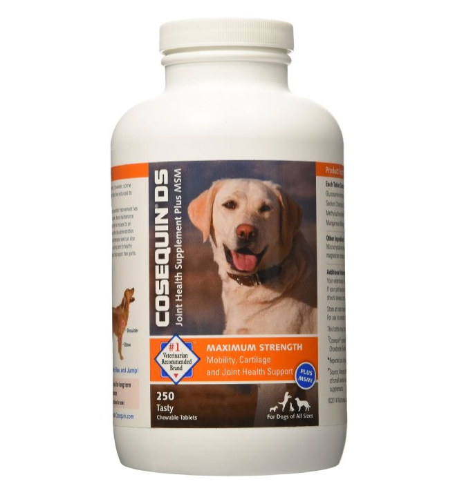NutraMax Cosequin DS MSM 犬用加强型关节宝 咀嚼片 250粒, 现仅售$59.95, 免运费！