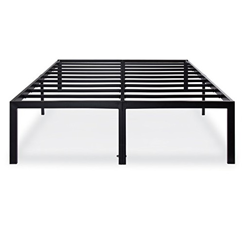 Olee Sleep 18 Inch Tall Heavy Duty Steel Slat/ Anti-slip Support/ Easy Assembly/ Mattress Foundation/ Maximum Storage/ Noise Free/ No Box Spring Needed, Black, Only $92.10, free shipping