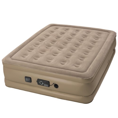 史低价！Insta-Bed Raised 充气床垫，附带电动充气泵，Queen尺寸， 现仅售 $72.27 ，免运费