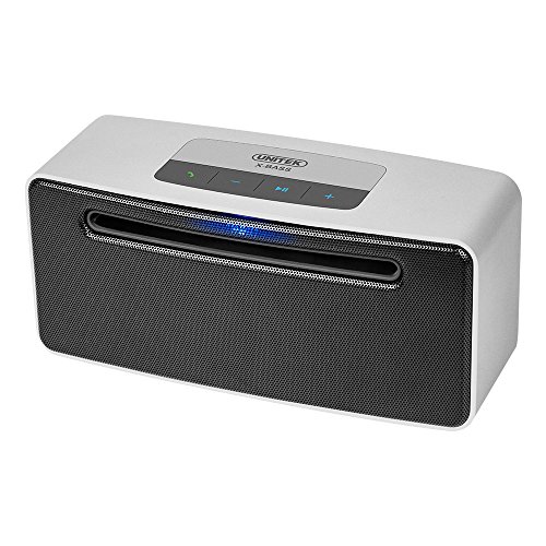 Unitek Bluetooth 4.0 Portable Wireless Speaker, 16W Output Power With 2 Passive Subwoofers, X-BASS Sound, Stereo Pairing, Build in Microphone for iPhone 7 /iPod/iPad/Phones/Tablet and More