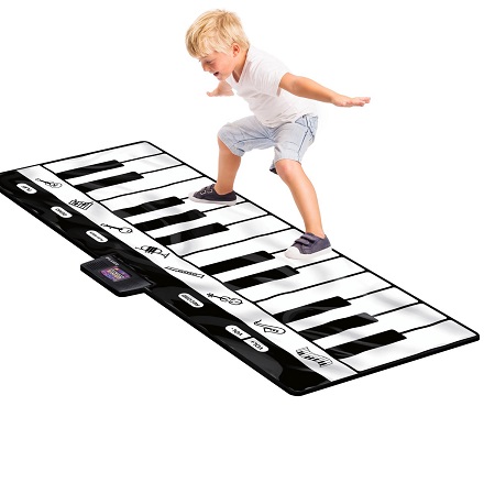 Click N' Play Gigantic Keyboard Play Mat, 24 Keys Piano Mat, 8 Selectable Musical Instruments + Play -Record -Playback -Demo-mode, Only $23.76