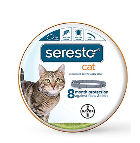 Bayer Seresto Flea and Tick Collar, Cat (Packaging May Vary) only $38.93