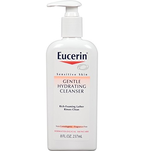 Eucerin优色林 敏感肌肤温和保湿洗面乳，8oz/瓶，共3瓶，原价$17.95，现仅售 $12.80，免运费