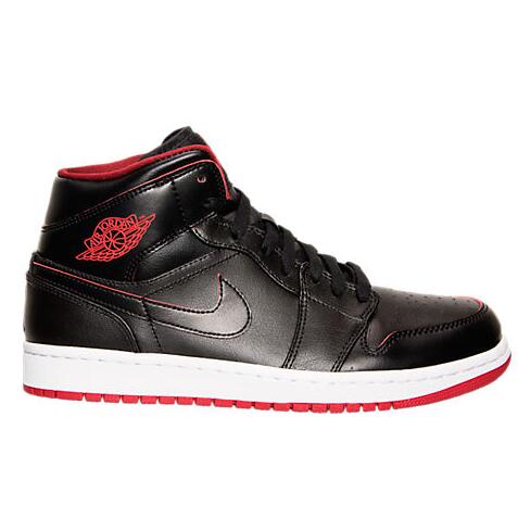 Air Jordan 1复刻版 黑体 红Logo  特价仅售$55.98