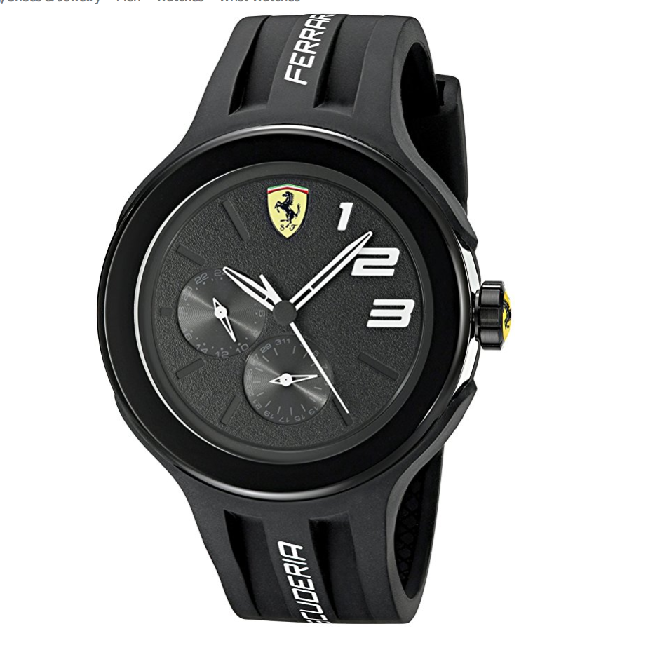 Ferrari 法拉利 830225 FXX 石英腕錶, 現僅售$77.48