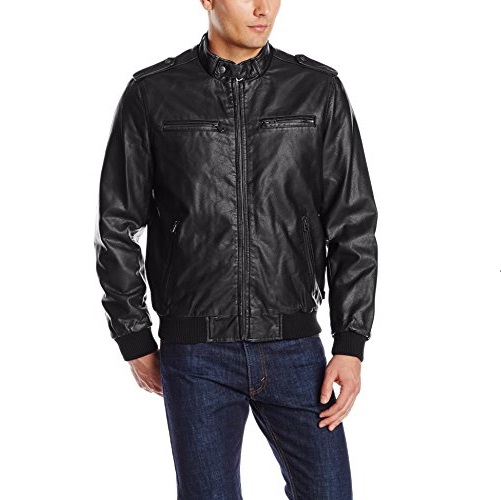 Levi's Men's Faux-Leather Fashion Bomber Jacket, only$21.07