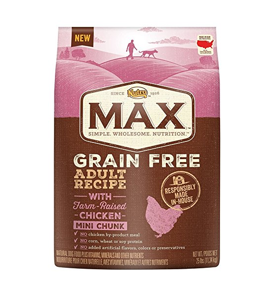 NUTRO MAX 无谷物成犬狗粮 多种口味可选 25磅, 现点击coupon后仅售$23.93, 免运费！