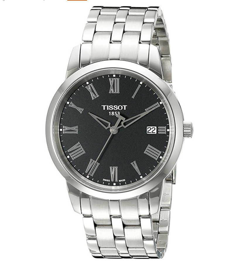 Tissot Men's T033.410.11.053.01 Swiss Quartz Stainless Steel Watch only $170.95