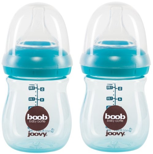 Joovy Boob PP Baby Bottle, Turquoise, 5 Ounce, 2 Count, Only$7.99 after clipping coupon