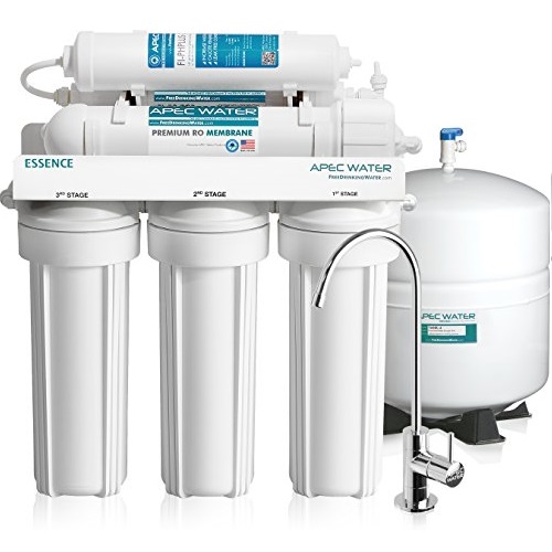 APEC Top Tier Alkaline Mineral Ph+ Ultra Safe Built In USA Reverse Osmosis Drinking Water Filter System (ESSENCE ROES-PH75), Only 	$229.95