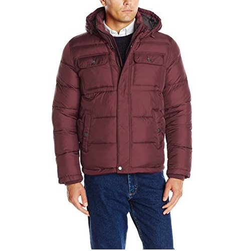 Tommy Hilfiger Men's Nylon Two Pocket Hooded Puffer Jacket, Only $51.52