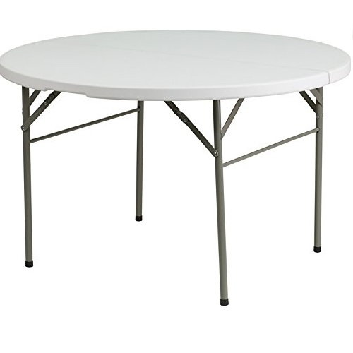 史低价！Flash Furniture 48吋 可折叠 塑料圆桌，现仅售$59.96，免运费