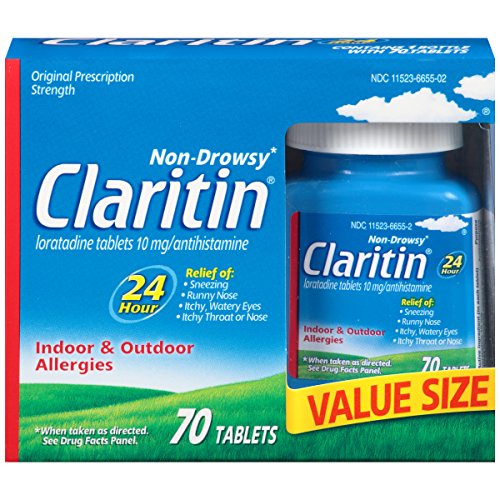 史低价！Claritin 24小时抗过敏药片，70粒装，原价$43.00，现仅售$19.23
