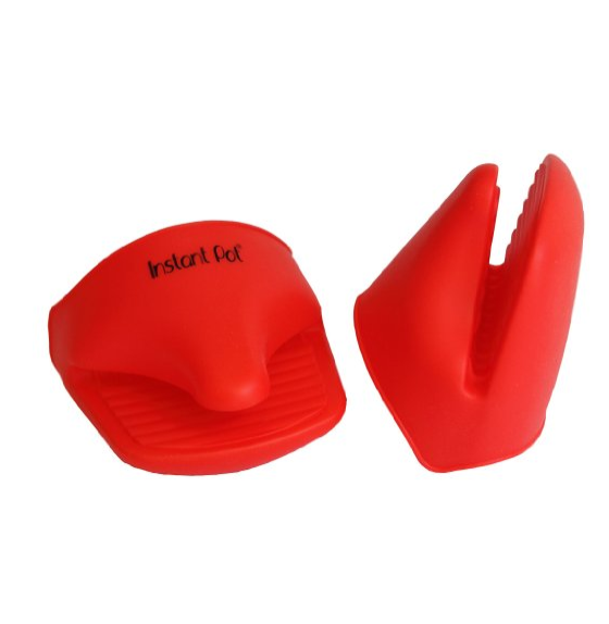 Instant Pot Silicone Mitts (Set of 2), Mini, Red only $3.63