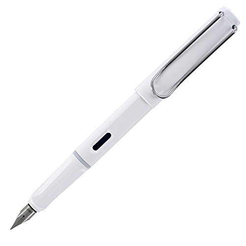 Lamy Safari Fountain Pen, White Medium Nib (L19WEM), only $20.00