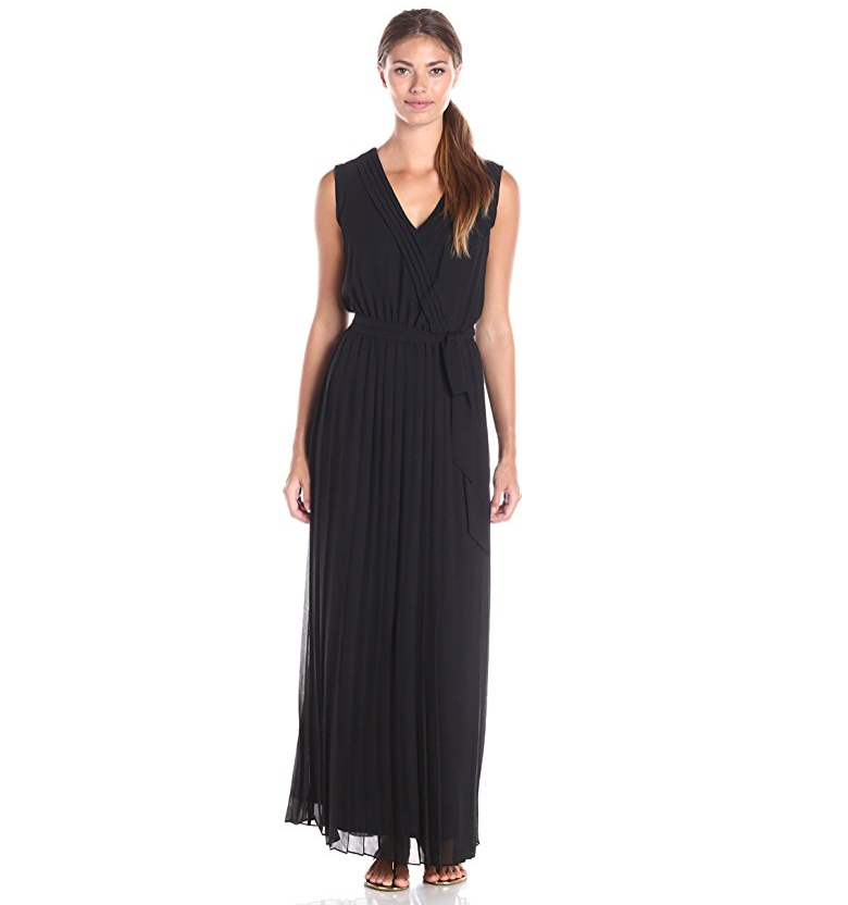 Jessica Simpson Women's Pleated Chiffon Maxi Dress only $29.39