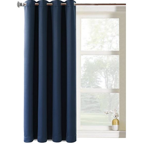 Balichun 1 Panel Darkening Thermal Insulated Solid Grommet 52 By 63 Inch Blackout Curtain，20% off with discount code