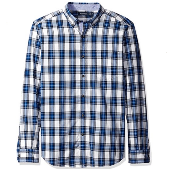 Nautica Men's Classic Fit Breakwater Plaid Shirt $17.99 FREE Shipping on orders over $49