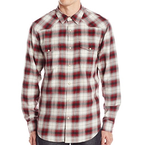 Lucky Brand Men's Santa Fe Western Shirt in Red Ombre $14.72 FREE Shipping on orders over $49
