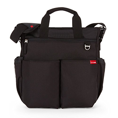 Skip Hop Duo Signature Diaper Bag with Portable Changing Mat, Black, Only $24.98, You Save $40.02(62%)