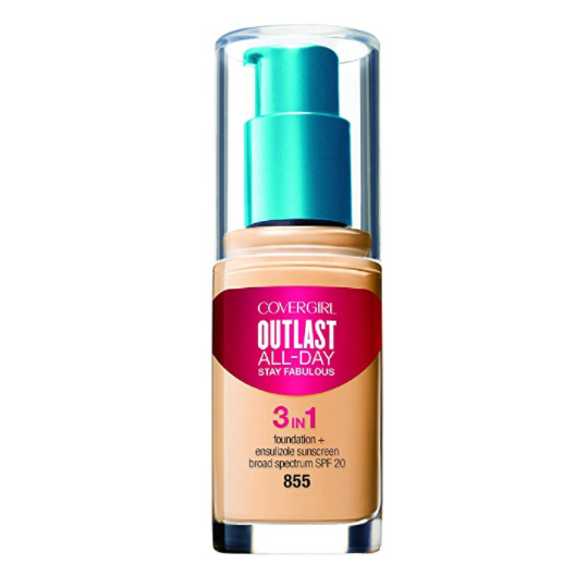 COVERGIRL Outlast All-Day Stay Fabulous 3-in-1 Foundation Soft Honey, 1 oz, only $6.39