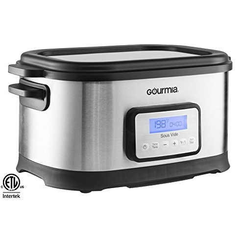 Gourmia GSV550 9 Qt Sous Vide Water Oven Cooker with Digital Timer and Temperature controls - Includes Rack- Includes Free Recipe Book - 110V, Only $79.99, You Save $50.00(38%)