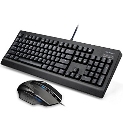 TeckNet Arctrix Pro LED藍色背光防水紅軸機械鍵盤+遊戲滑鼠 $35.99