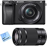 Sony Alpha a6300 Mirrorless Digital Camera with 16-50mm f/3.5-5.6 Lens and E 55-210mm f/4.5-6.3 OSS E-Mount Lens (Black) $1,146 FREE Shipping