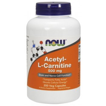 NOW Foods Acetyl L-Carnitine 500mg, 200 Vcaps, Only$21.89