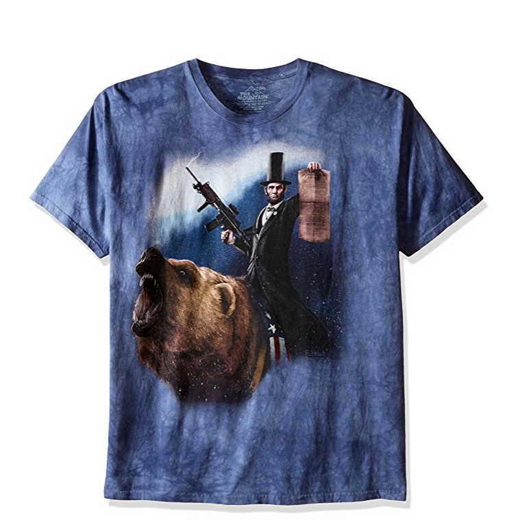 創意十足！The Mountain 男士 林肯 解放者圖案T恤, 現僅售$5.56