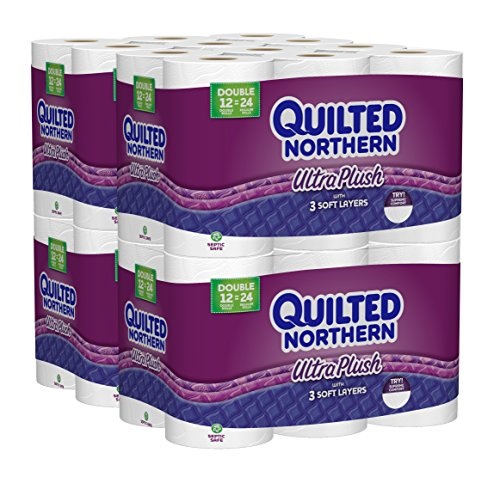 Quilted Northern Ultra Plush Double Rolls Toilet Paper, 48 Count, Only $21.96