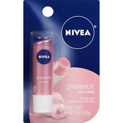 NIVEA Shimmer Lip Care 0.17 Ounce Carded Pack (Pack of 6), Only $5.46, free shipping after clipping coupon and using SS