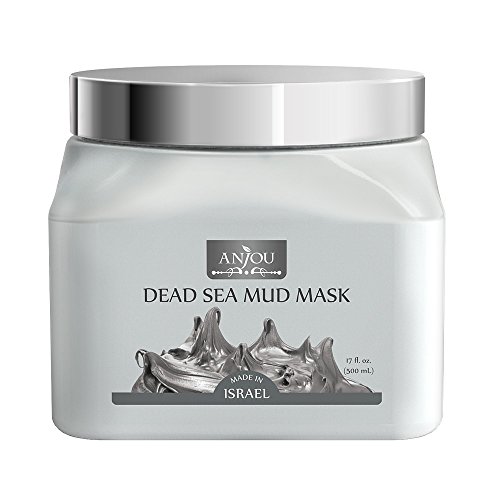 Anjou Dead Sea Mud Mask (17 Oz / 500ml, Made in Israel) for Facial and Body Treatment, Only $12.99
