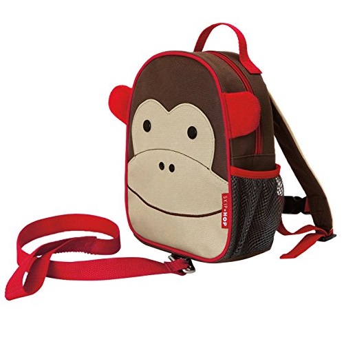 Skip Hop Zoo Little Kid and Toddler Safety Harness Backpack, Ages 2+, Multi Marshall Monkey, Only $11.96
