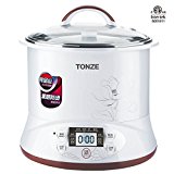 TONZE DGD22-22EG Healthy Smart 3 Ceramic Pot Electric Stew Pot, Slow Cooker Soup Maker, White, 2Qt/400W $118.00 FREE Shipping
