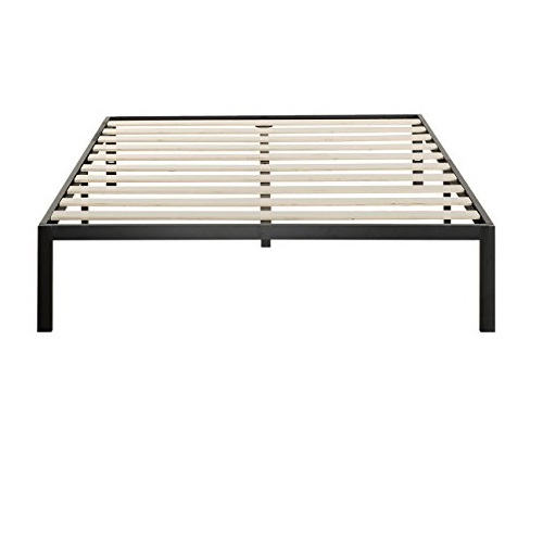 Zinus Modern Studio 14 Inch Platform 1000 Metal Bed Frame / Mattress Foundation / no Boxspring needed / Wooden Slat Support, Queen, Only $76.68, You Save $22.32(23%)