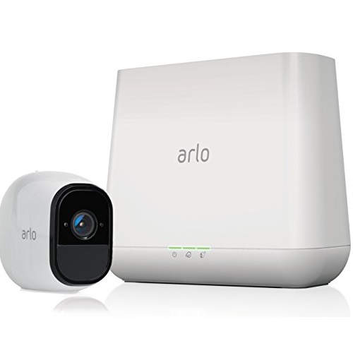NetGear Arlo Pro家庭安全摄像监控系统，包括1个室内外摄像头和一个基站，原价$249.99，现仅售$128.99，免运费