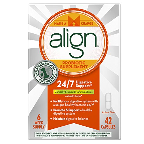 Align Probiotic Supplement, 24/7 Digestive Support with Bifantis, 42 Capsules, Only $19.00 after clipping coupon