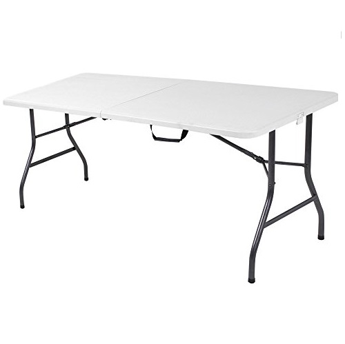 Cosco Products Centerfold Folding Table, 6-Feet, White Specked Pewter, Only $38.88, You Save $61.11(61%)