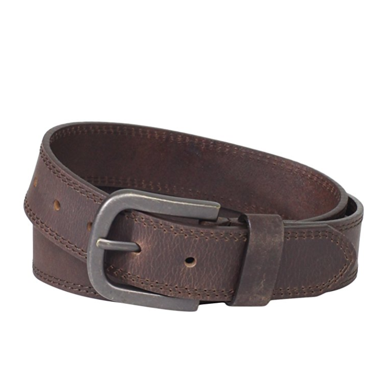 Dickies Mens 1 1/2 in. Leather Belt With Two Row Stitch only $12.99