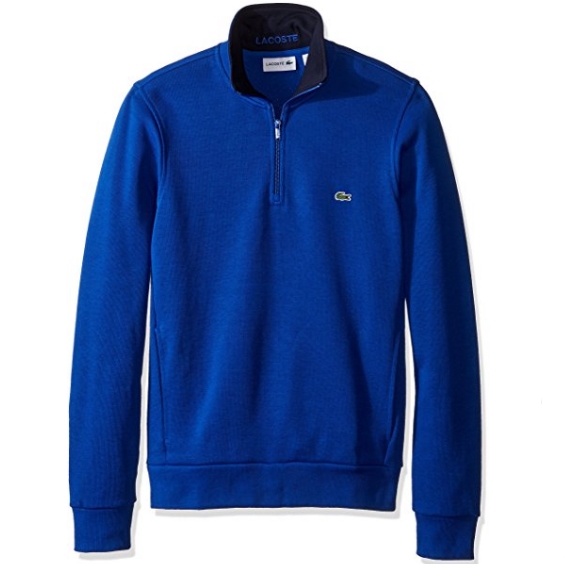Lacoste Men's Half Zip Lightweight Sweatshirt with Logo AT Neck $39.74 FREE Shipping